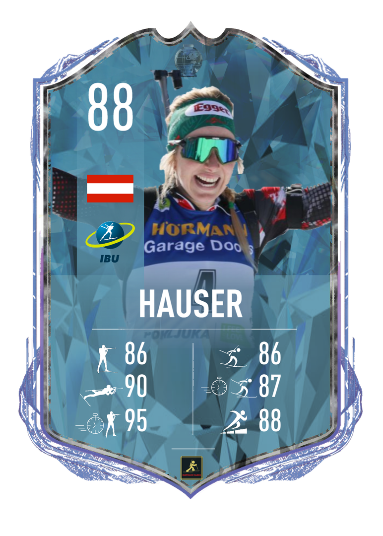 Lisa Theresa Hauser - 2023/2024 Season favorite for the crystal globes - Biathlon Cards